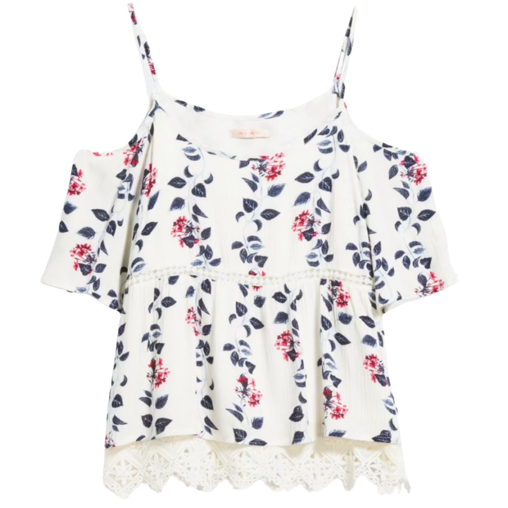 LCold Shoulder Blouse